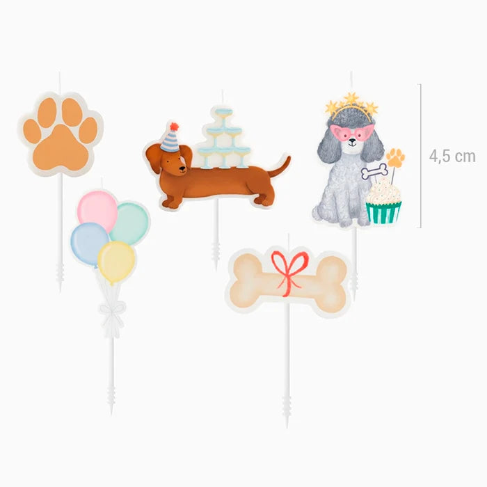 Oh Yeah Set 5 Kaarsjes | Puppy's