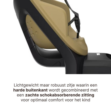 Thule Yepp 2 Maxi Fietsstoel Achterop Frame Montage | Fennel Tan