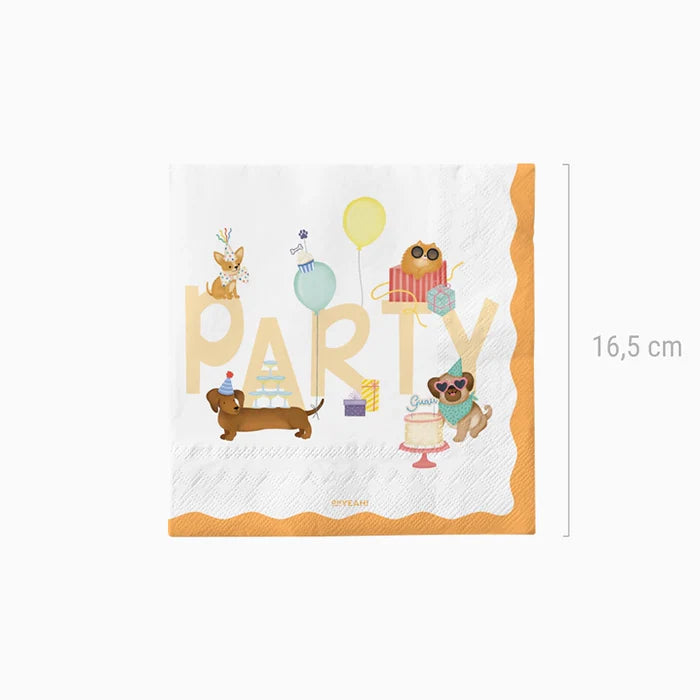Oh Yeah Set Servetten 20st 33x33cm | Puppy's