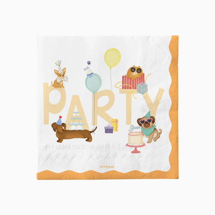 Oh Yeah Set Servetten 20st 33x33cm | Puppy's