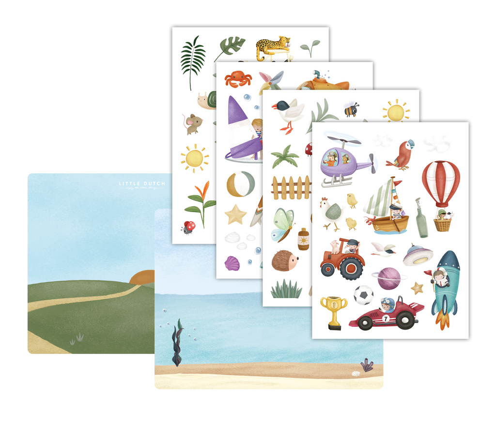 Little Dutch Raamstickers | Jim & Friends