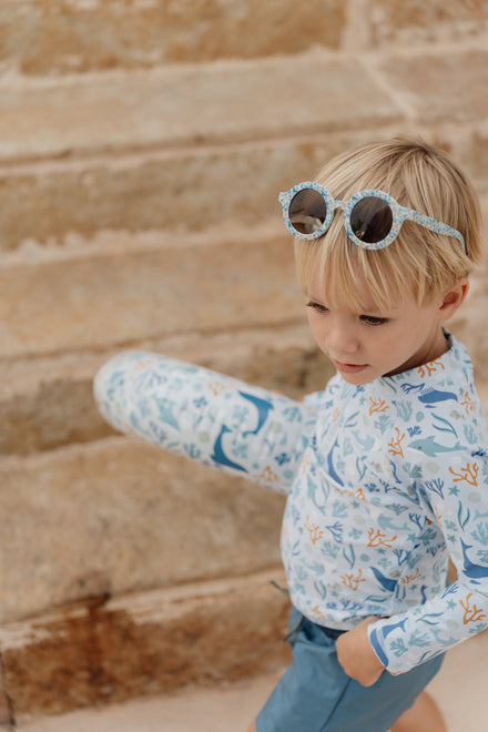 * Little Dutch Zonnebril 18m-5Y | Oceans Dreams Blue*