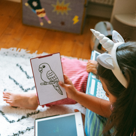 Kidywolf Kidydraw-Mini Tablet 30 Tekeningen Tekenbord Huisdieren, productfoto uit de merkgalerij