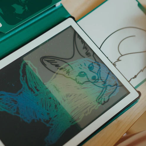 Kidywolf Navulling Voor Kidydraw-Mini Tablet | Dieren Over De Hele Wereld - Oceanen & Piraten