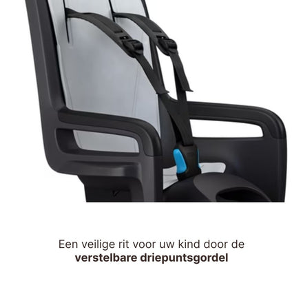 Thule Ride Along 2 Kantelbaar Fietsstoel Achterop Frame Montage | Donkergrijs