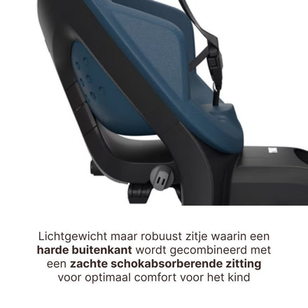 Thule Yepp 2 Maxi Fietsstoel Achterop Bagagedrager Montage I Majolica Blue