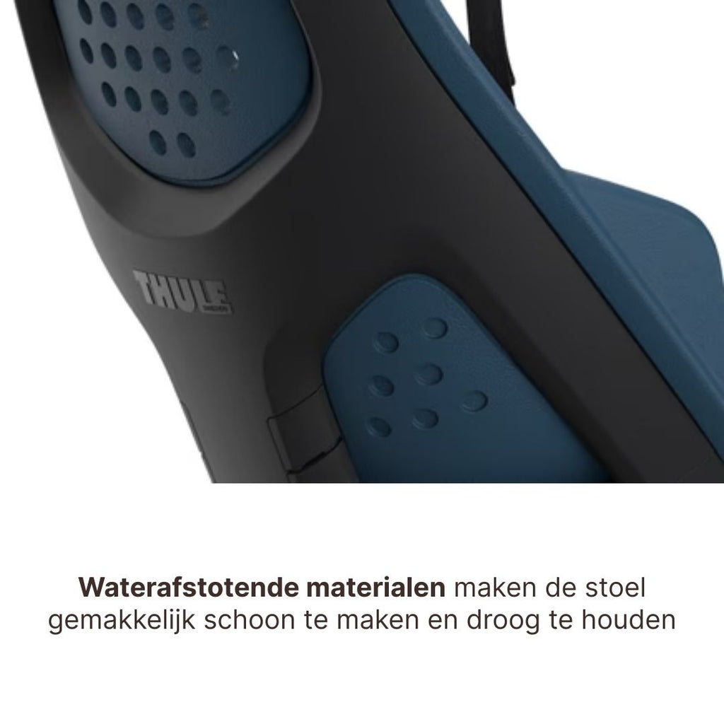 Thule Yepp 2 Maxi Fietsstoel Achterop Bagagedrager Montage I Majolica Blue