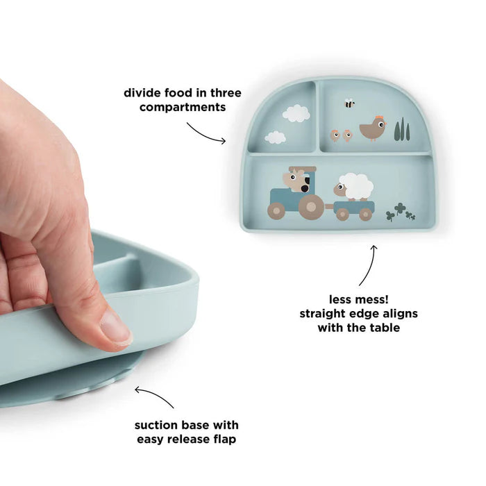 Done By Deer Stick&Stay Bordje met Vakjes | Tiny Farm Blue