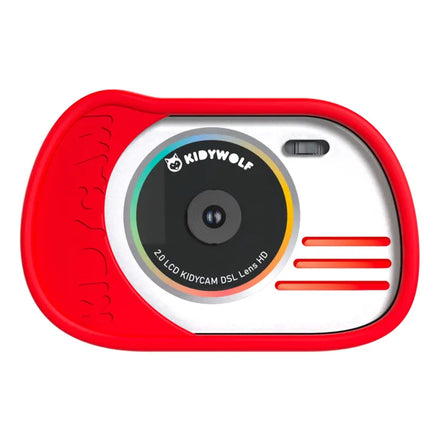 Kidywolf Kidycam waterdichte kindercamera in rood - vooraanzicht