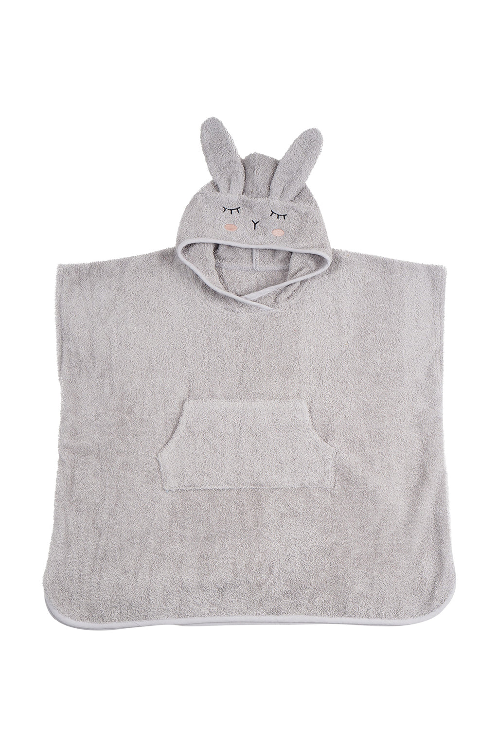 * Kikadu Poncho | Rabbit Silver Grey GOTS