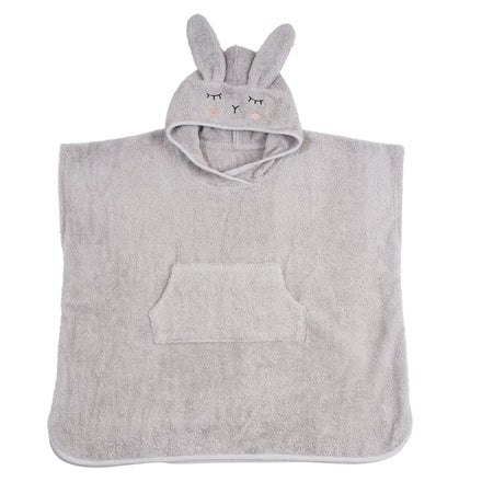 * Kikadu Poncho | Rabbit Silver Grey GOTS