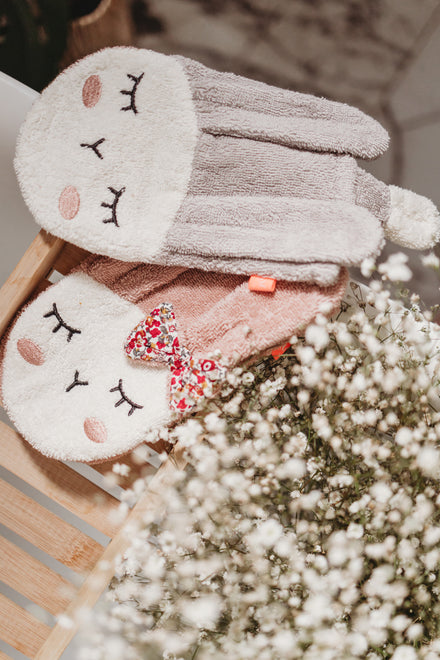 * Kikadu Washandje | Rabbit Silver Grey GOTS