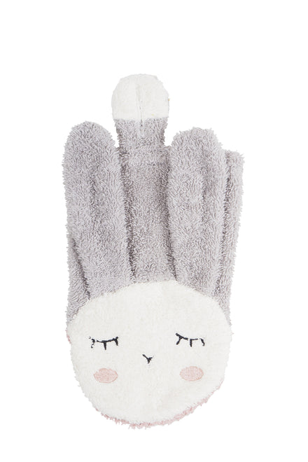 * Kikadu Washandje | Rabbit Silver Grey GOTS