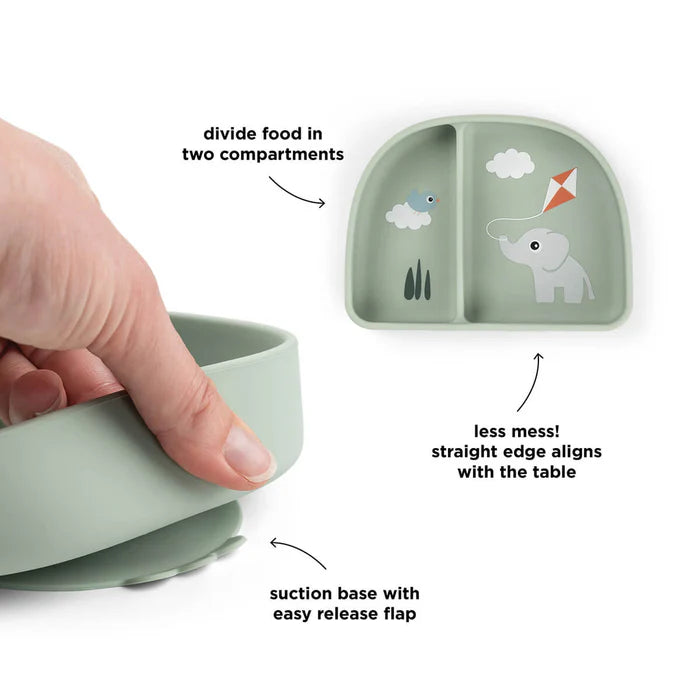 Done By Deer Stick&Stay Kommetje met Vakjes | Playground Green