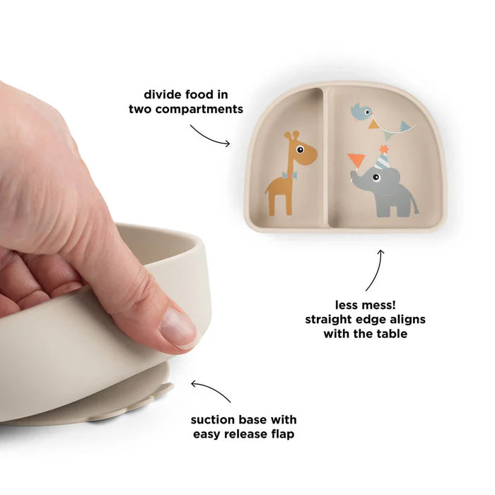 Done By Deer Stick&Stay Kommetje met Vakjes | Celebration Sand