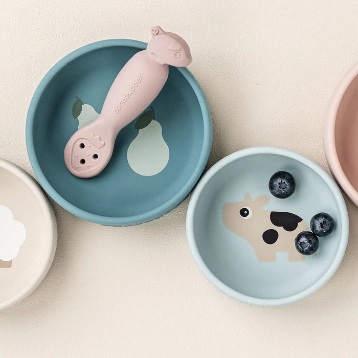 Done By Deer Silicone Kom Set 2st | Dotti Blue