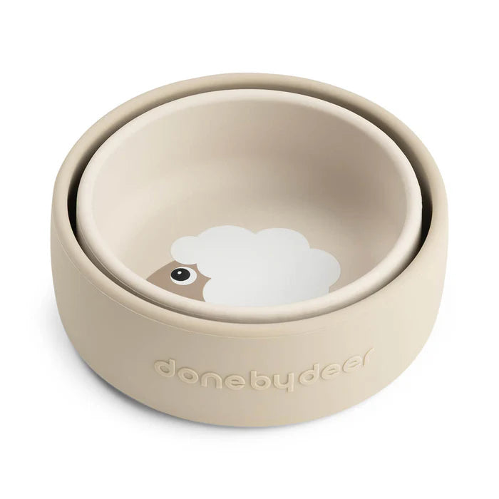Done By Deer Silicone Kom Set 2st | Sheepy Sand