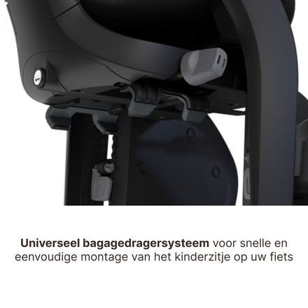 Thule Yepp 2 Maxi Fietsstoel Achterop Bagagedrager Montage I Alaska Blue