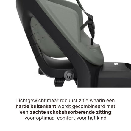 Thule Yepp 2 Maxi Fietsstoel Achterop Bagagedrager Montage I Agave Green