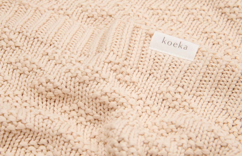 * Koeka Wiegdeken Braga | Warm White 75x90cm