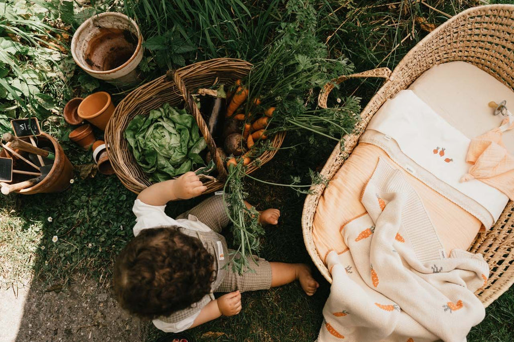 Koeka Ledikantdeken I Carrot A Lot | Milky
