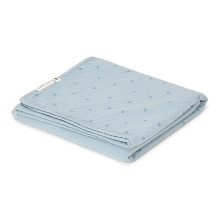 Little Dutch Ledikantdeken 110x140 | Pure Denim Blue