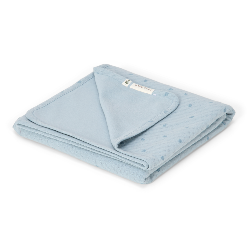 Little Dutch Wiegdeken 70x100 | Pure Denim Blue