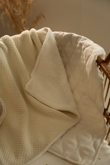 Little Dutch Ledikantdeken Quilted 110x140 | Pure Soft White