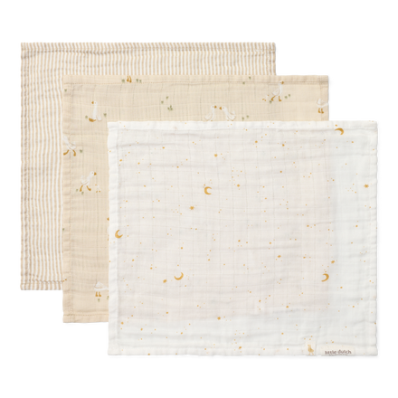 Little Dutch Monddoekjes Set Little Goose | Beige