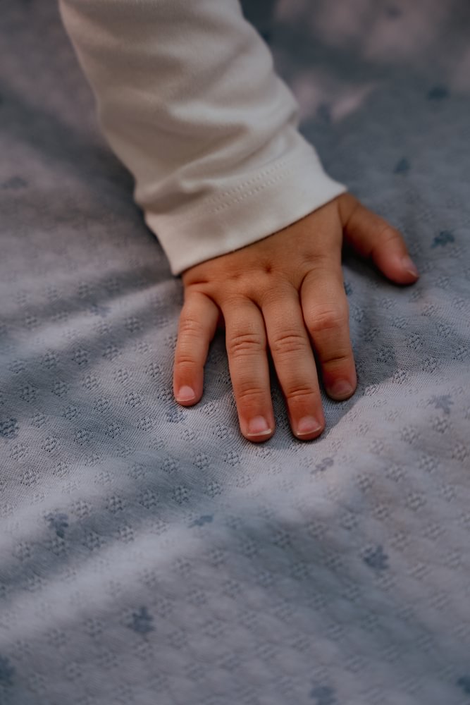 Little Dutch Ledikantdeken 110x140 | Pure Denim Blue