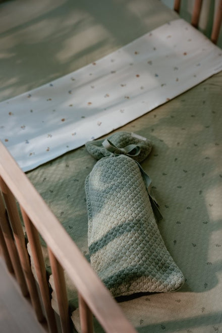 Little Dutch Ledikantdeken 110x140 | Pure Sage Leaves