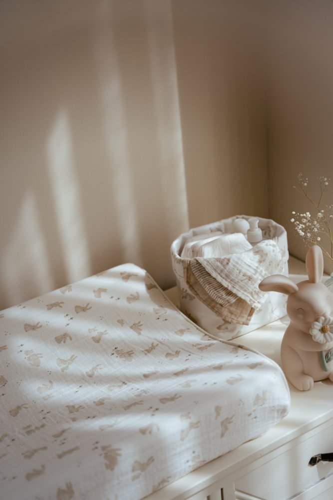 Little Dutch Aankleedkussenhoes Baby Bunny | Wit