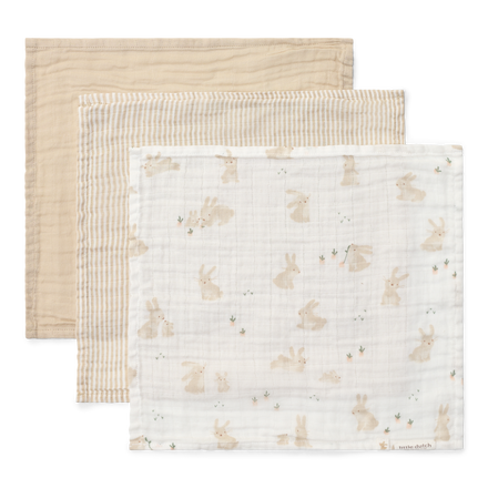 Little Dutch Monddoekjes Set Baby Bunny | Wit
