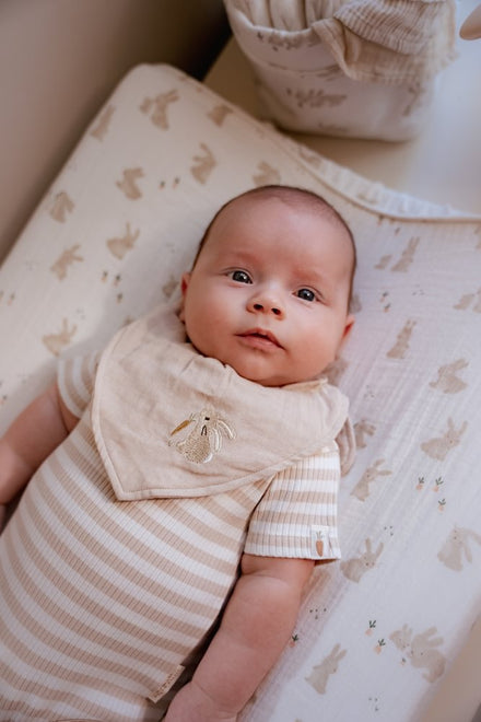 Little Dutch Bandana Slab Set Van 2 Baby Bunny | Wit