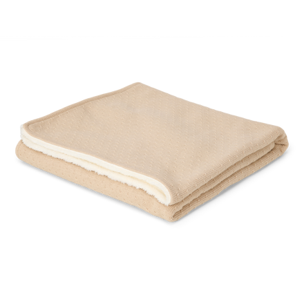 Little Dutch Ledikantdeken Gebreid/Fleece 110x140 | Pure Soft Beige