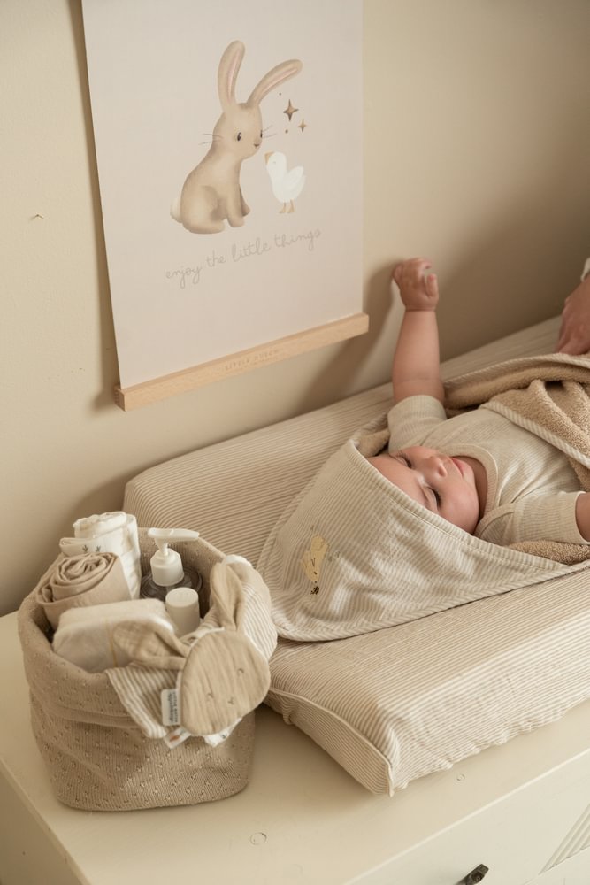 Little Dutch Badcape Baby Bunny 75x75 | Beige