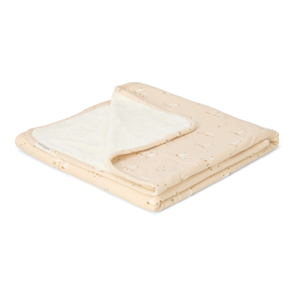 Little Dutch Wiegdeken Fleece Little Goose 70x100 | Beige