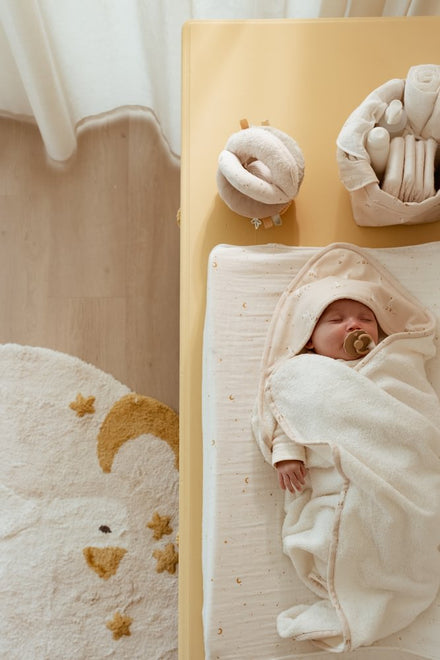 Little Dutch Aankleedkussenhoes Moon & Stars | Wit