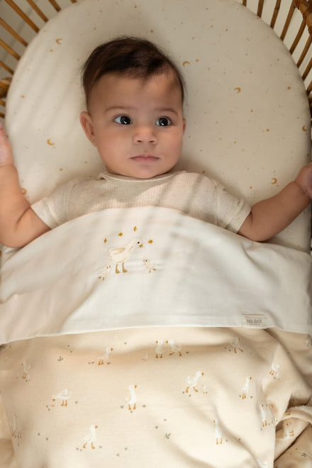 Little Dutch Hoeslaken Moon & Stars 70X140/150 | Wit