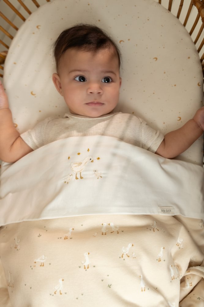 Little Dutch Hoeslaken Moon & Stars 70X140/150 | Wit