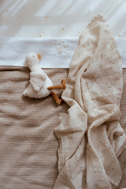 Little Dutch Hoeslaken Moon & Stars 70X140/150 | Wit