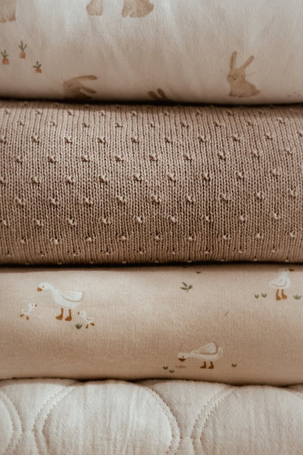 Little Dutch Wiegdeken Fleece Little Goose 70x100 | Beige