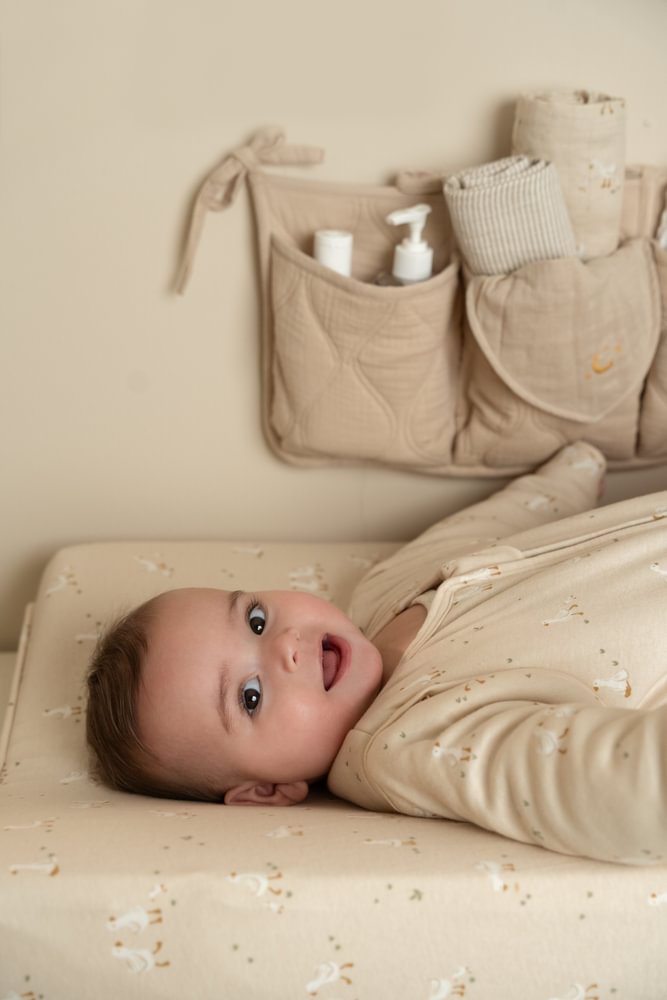 Little Dutch Aankleedkussenhoes Little Goose | Beige