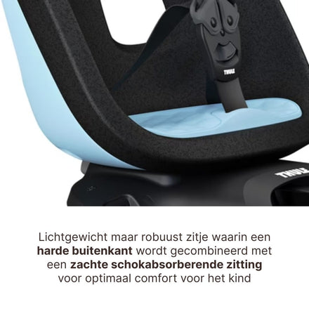 Thule Yepp Nexxt 2 Maxi Fietszitje Fietsstoel Achterop Bagagedrager Montage I Aquamarine