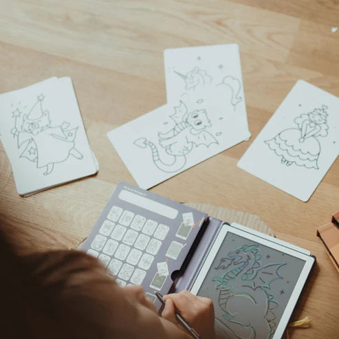 Kidywolf Navulling Voor Kidydraw-Mini Tablet | Once Upon A Time ... Animals