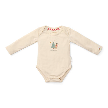 Little Dutch Romper Lange Mouw Little Christmas 2-pack | Creme
