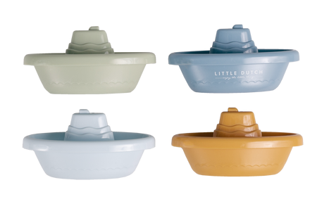 Little Dutch Badspeeltjes Stapelbare Bootjes | Blauw