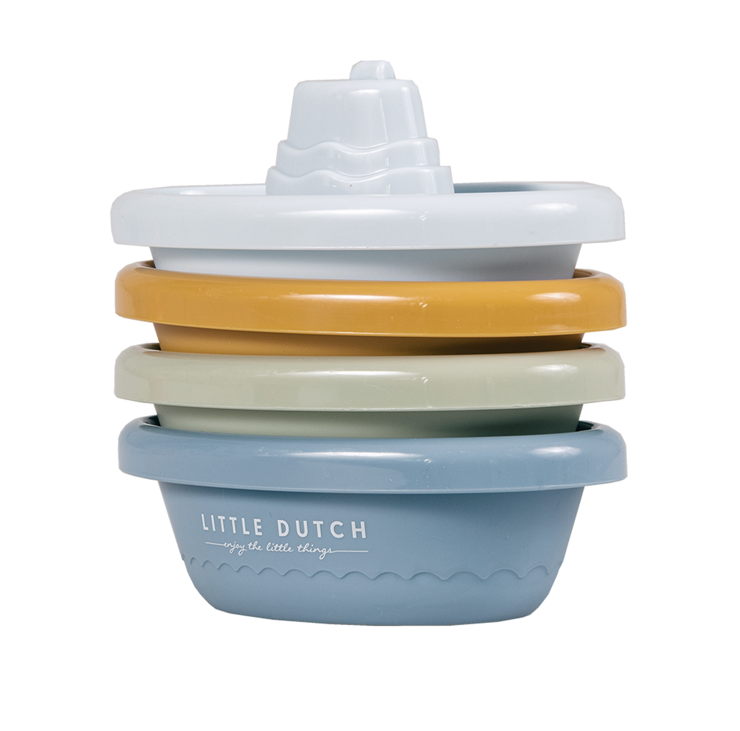 Little Dutch Badspeeltjes Stapelbare Bootjes | Blauw