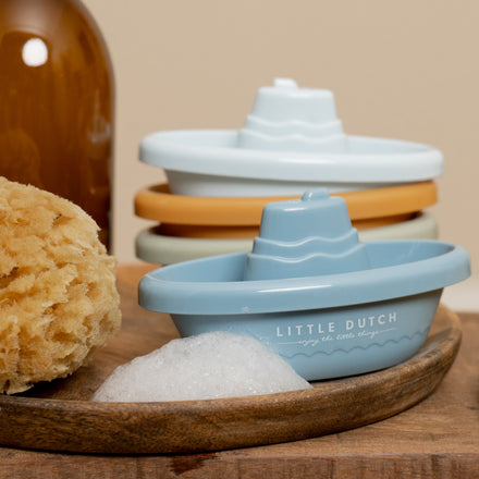 Little Dutch Badspeeltjes Stapelbare Bootjes | Blauw