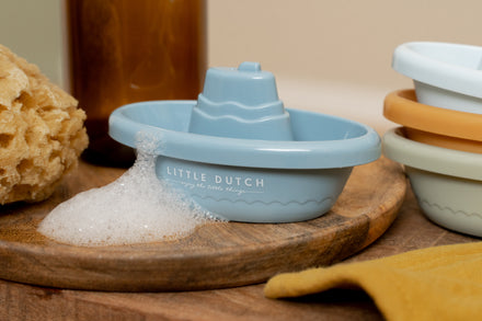 Little Dutch Badspeeltjes Stapelbare Bootjes | Blauw